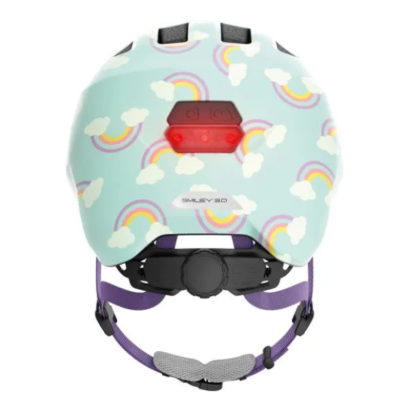 Abus Smiley 3.0 LED Helm Blue Rainbow Mt. S