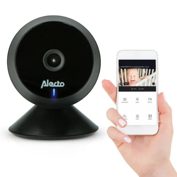 Alecto Smartbaby5 Babyfoon Met Camera Wi-Fi - Zwart