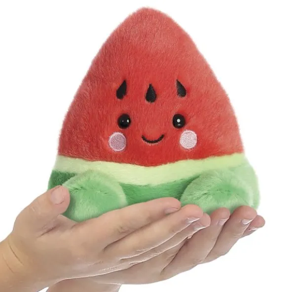 Aurora Palm Pals Watermeloen Knuffel – 13 cm