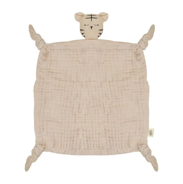 Baby Bello Toby The Tiger Knuffeldoekje - Toasted Almond