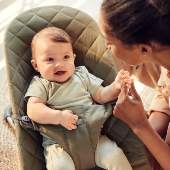 BabyBjörn Bliss Cotton Wipstoel - Donkergroen