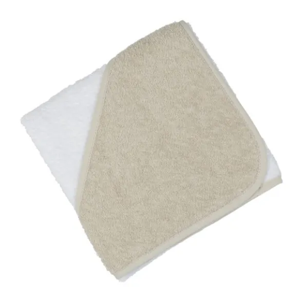 Babypark Badcape Wit / Beige