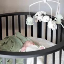 Baby's Only Animals Muziekmobiel - Laurel Green / Warm Linen