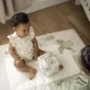 Baby's Only Boxkleed - Animals - 75x95 cm - Laurel Green/Warm Linen