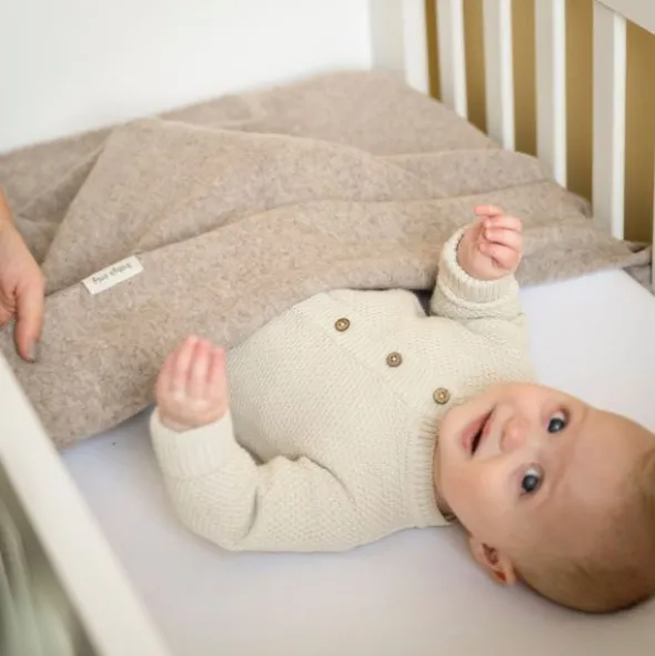 Baby's Only Newborn Deken - Merino Brushed - Meadow Sand