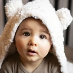 Baby's Only Snow Wikkeldeken Met Oortjes - Wolwit