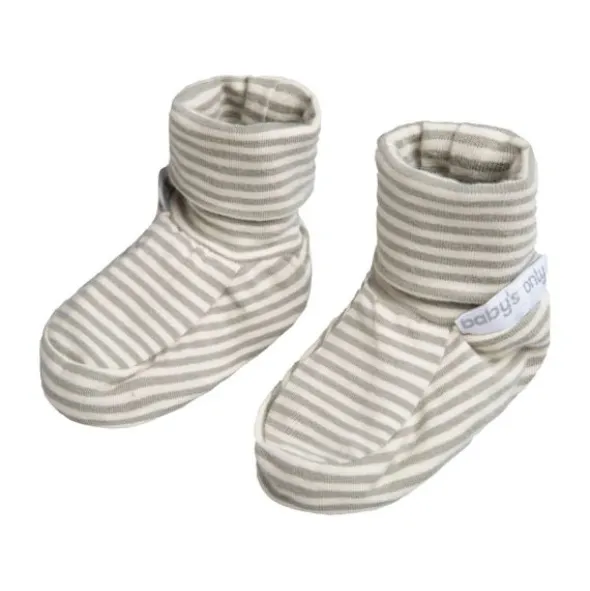 Baby's Only Stripe Slofjes - Urban Green - 0-3 Mnd