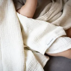 Baby's Only Tender Swaddle - 2-Pack - 115x115 cm - Linen / Clover
