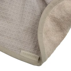 Bamboom Badcape met Washand - Duo Set Waffle - 75x75 cm - Mocha Sand