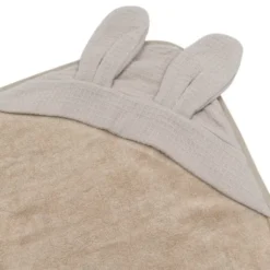 Bamboom Badcape met Washand - Duo Set Waffle - 75x75 cm - Mocha Sand