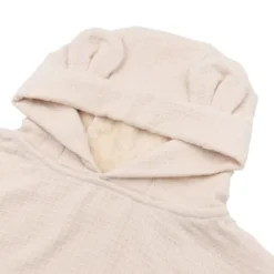 Bamboom Badponcho Baby 0–2 Jaar - Bamboe Wafel Terry - Warm White