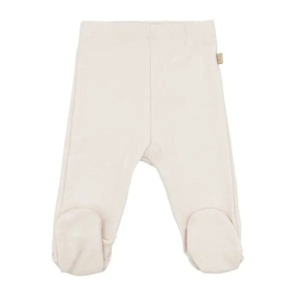 Bamboom Broekje met voetjes - 1 Mnd - Warm White