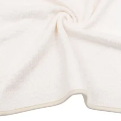 Bamboom Duo Bees Badcape + Washand – 75x75 cm – Off White
