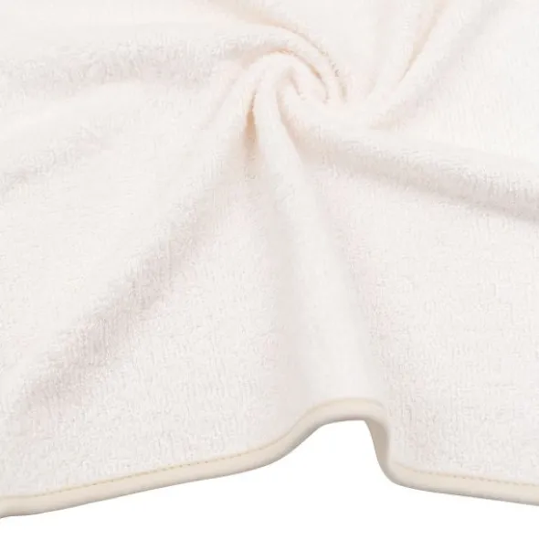 Bamboom Duo Bees Badcape + Washand – 75x75 cm – Off White