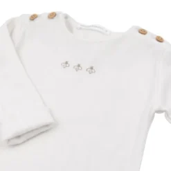 Bamboom Jumpsuit Met Voetjes Bees - Cream - 1 M