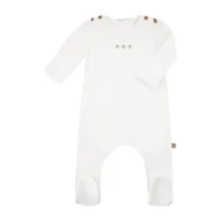 Bamboom Jumpsuit Met Voetjes Bees - Cream - 1 M