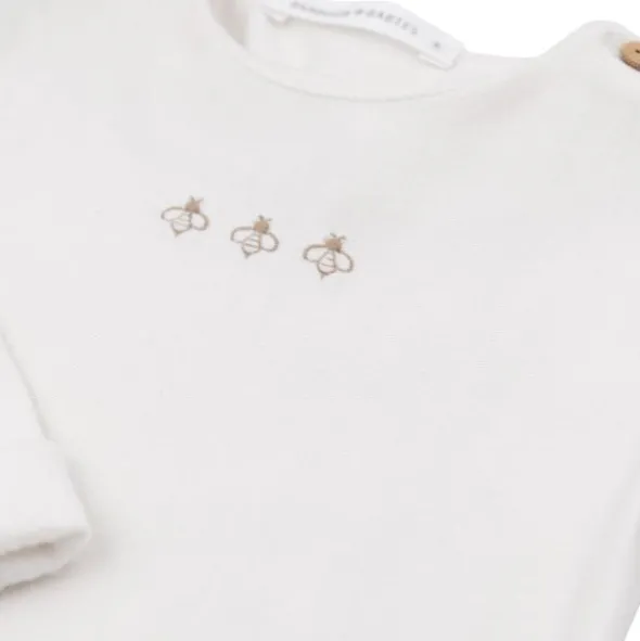 Bamboom Jumpsuit Met Voetjes Bees - Cream - 1 M