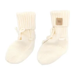 Bamboom Knitted Slofjes Wit