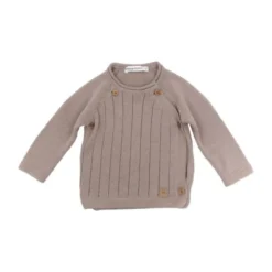 Bamboom Knitted Trui Met Overslag Wit 1 Mnd