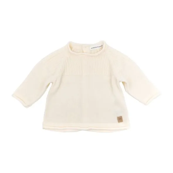 Bamboom Knitted Trui Wit 3 Mnd