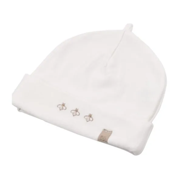 Bamboom Muts Bees - Cream - Maat S (0-4M)