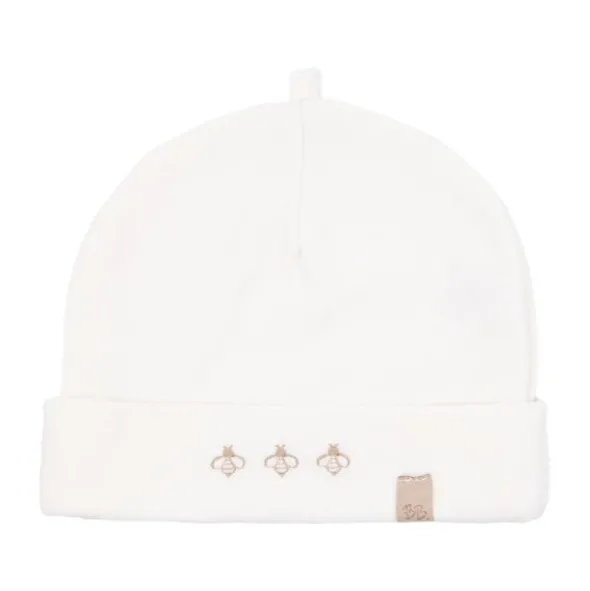 Bamboom Muts Bees - Cream - Maat S (0-4M)