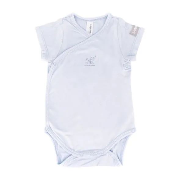 Bamboom Overslag Romper - Blauw - 1 Mnd