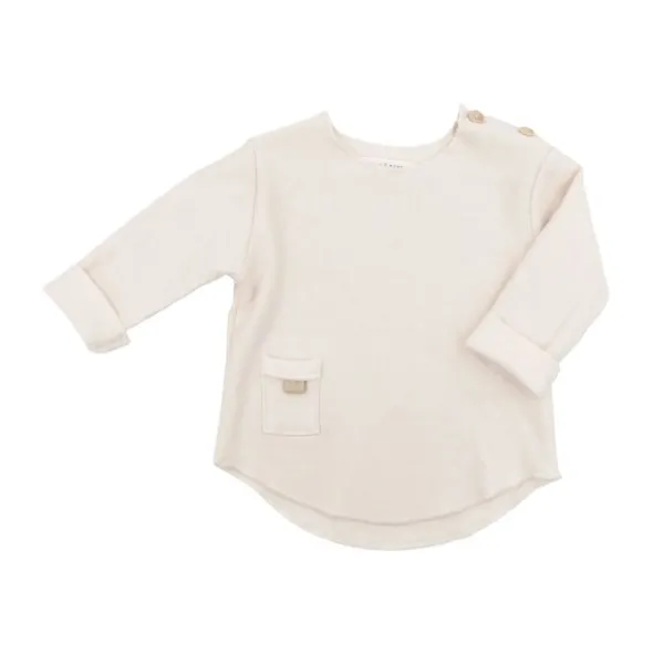 Bamboom Shirt Lange Mouw - 1 Mnd - Sky Grey