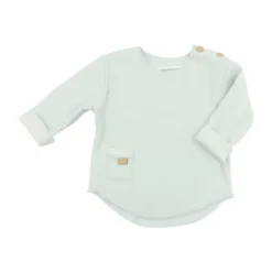 Bamboom Shirt Lange Mouw - 1 Mnd - Sky Grey