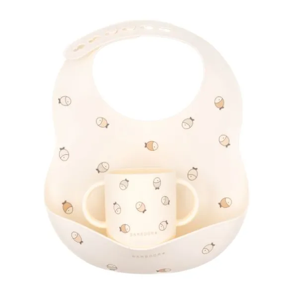 Bamboom Slab met Beker - Siliconen - Fishes