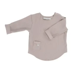 Bamboom T-shirt Lange Mouw Sand 3 Mnd