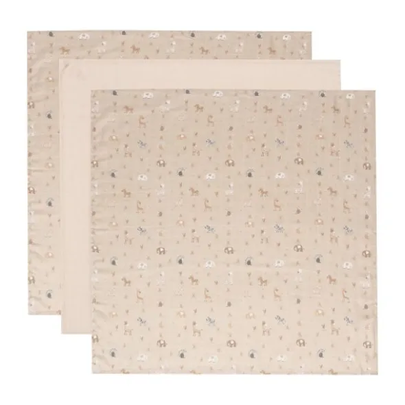 Bebe-Jou Steppe Hydrofiel Doek -70x70 cm - 3 Stuks