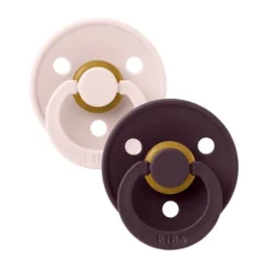BiBs Colour Fopspeen - Rond - 2 Stuks - 6-18 Mnd - Petal/Plum