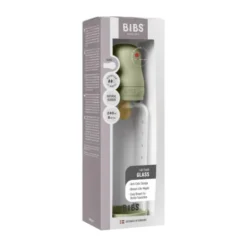 BIBS Fles - Medium Flow - 240 ml - Glas/Latex - Sage