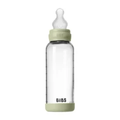 BIBS Fles - Medium Flow - 240 ml - Silicone/Glas - Sage