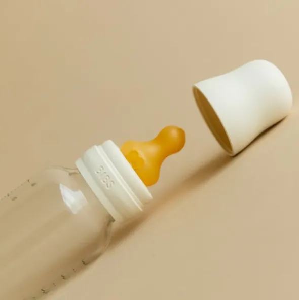 BIBS Fles - Medium Flow - 2 Stuks - 270 ml - Latex - Ivory