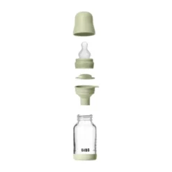 BIBS Fles - Slow Flow - 120 ml - Silicone/Glas - Sage