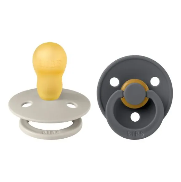 BiBs Fopspeen - Rond - 2 Stuks - 6-18 Mnd - Hush / Grape