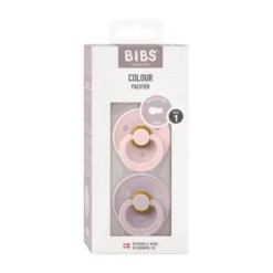 BiBs Fopspeen - Rond - 2 Stuks - 6-18 Mnd - Hush / Grape