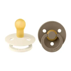 BiBs Fopspeen - Rond - 2 Stuks - 6-18 Mnd - Hush / Grape