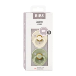 BiBs Fopspeen - Rond - 2 Stuks - 6-18 Mnd - Hush / Grape