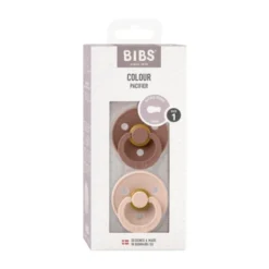 BiBs Fopspeen - Rond - 2 Stuks - 6-18 Mnd - Hush / Grape