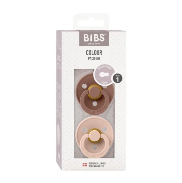BiBs Fopspeen - Rond - 2 Stuks - 6-18 Mnd - Hush / Grape