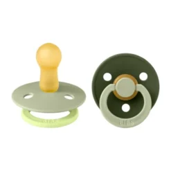 BiBs Studio Fusion Fopspeen - Rond - 2 Stuks - 6-18 Mnd - Sage/Hunter Green