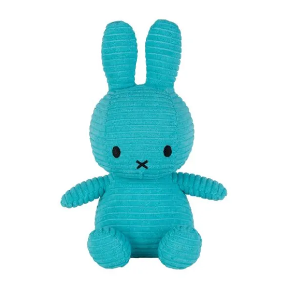 Bon Ton Toys Knuffel - Miffy ECO Corduroy - 23 cm - Teal