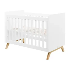 Bopita Fenna Babykamer Wit / Naturel | Bed 60 x 120 cm + Commode