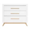 Bopita Fenna Babykamer Wit / Naturel | Bed 60 x 120 cm + Commode + Kast 2-Deurs