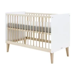 Bopita Indy Babykamer Wit / Naturel | Bed 60 x 120 cm + Commode