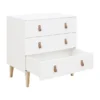 Bopita Indy Commode – 3 Laden – Wit/Naturel