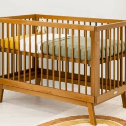 Bopita Kaleo Babykamer - Dune / Rose Wood | Bed 60 x 120 cm + Commode
